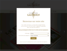 Tablet Screenshot of champagne-gautherot.com